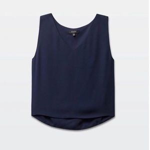 Aritizia Babaton Navy Murphy Blouse